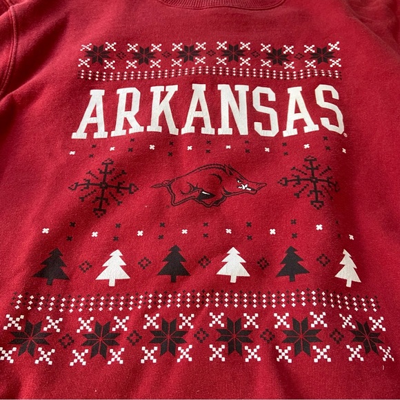 Arkansas Hogs Razorback Christmas Sweatshirt - Picture 2 of 3